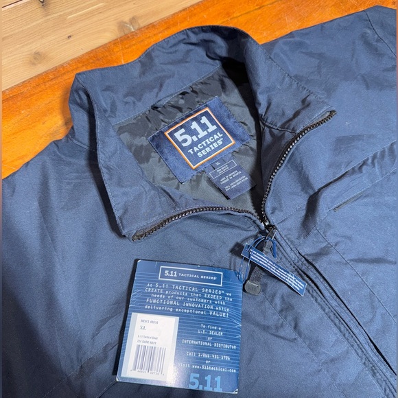 NEW Men’s 511 5.11 Tactical Dark Navy Response Jacket Coat Windbreaker XL NWT - Picture 8 of 12